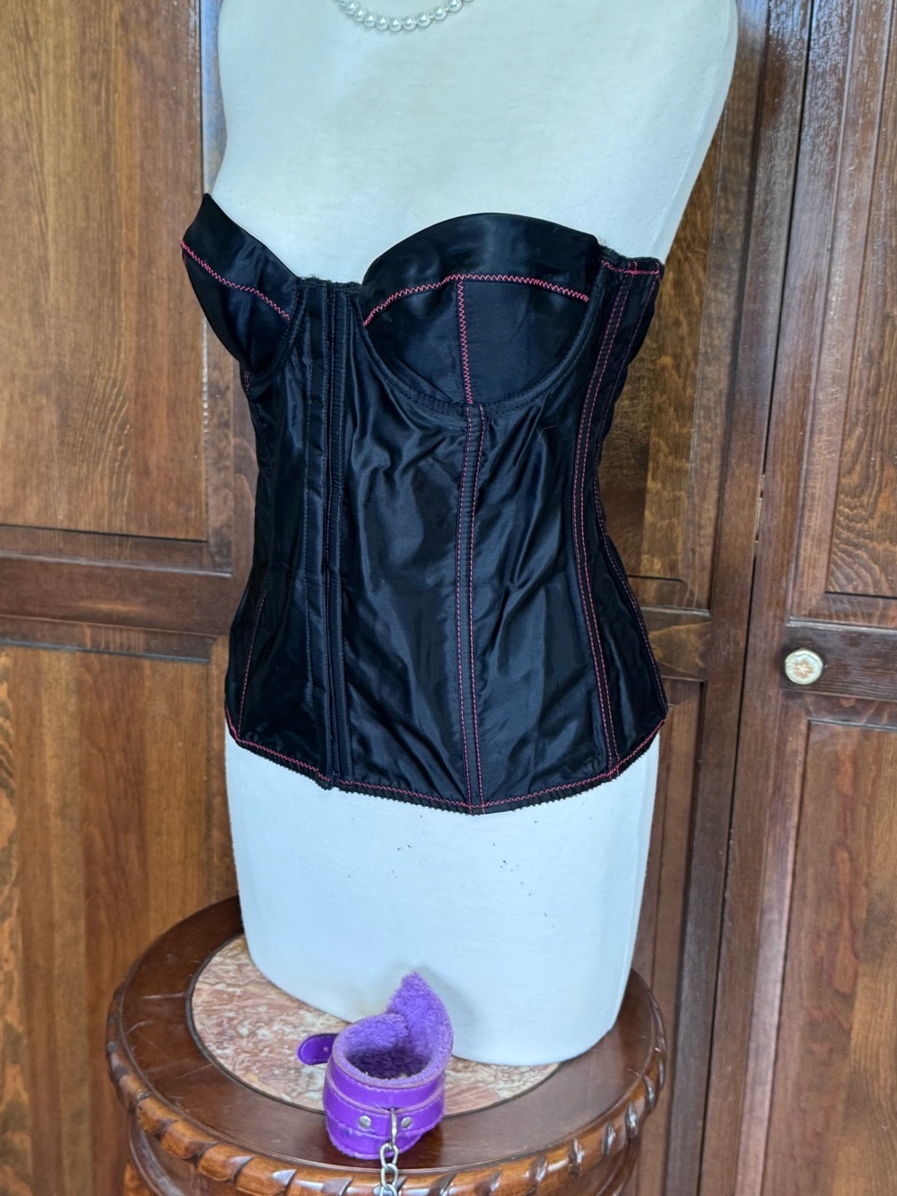 Vintage Y2K Trashy Chic | Mallgoth |Frederick's of Hollywood Corset Bustier 36